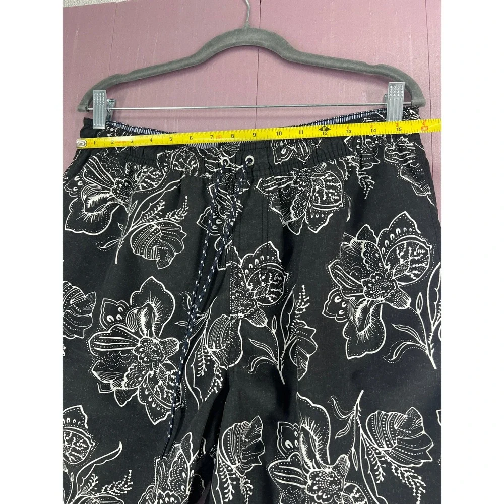 Tommy Hilfiger Mens Navy White Vacation Floral Swim Trunks Board Shorts Preppy L - Picture 5 of 13